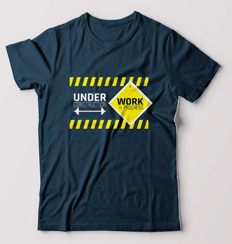 Gym Workout T-Shirt for Men-Petrol Blue-Ektarfa.online