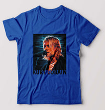 Load image into Gallery viewer, Kurt Cobain T-Shirt for Men-S(38 Inches)-Royal Blue-Ektarfa.online
