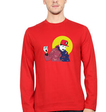 Load image into Gallery viewer, Divine Full Sleeves T-Shirt for Men-Red-Ektarfa.online

