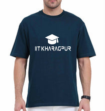 Load image into Gallery viewer, IIT Kharagpur Oversized T-Shirt for Men-Petrol Blue-Ektarfa.online
