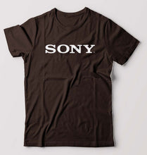 Load image into Gallery viewer, Sony T-Shirt for Men-S(38 Inches)-Coffee Brown-Ektarfa.online
