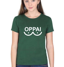 Load image into Gallery viewer, Oppai T-Shirt for Women-XS(32 Inches)-Dark Green-Ektarfa.online
