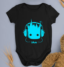 Load image into Gallery viewer, Groot Kids Romper For Baby Boy/Girl-0-5 Months(18 Inches)-Black-Ektarfa.online
