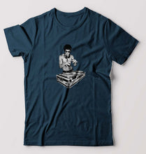 Load image into Gallery viewer, DJ Bruce Lee T-Shirt for Men-S(38 Inches)-Petrol blue-Ektarfa.online
