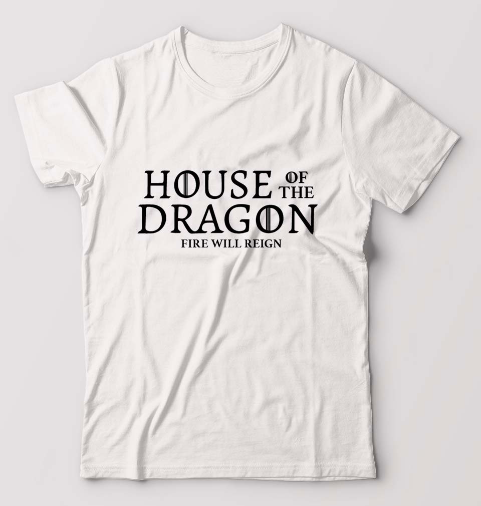 House of the Dragon (GOT) T-Shirt for Men-White-Ektarfa.online