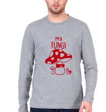 Load image into Gallery viewer, Mushroom Full Sleeves T-Shirt for Men-Grey Melange-Ektarfa.online
