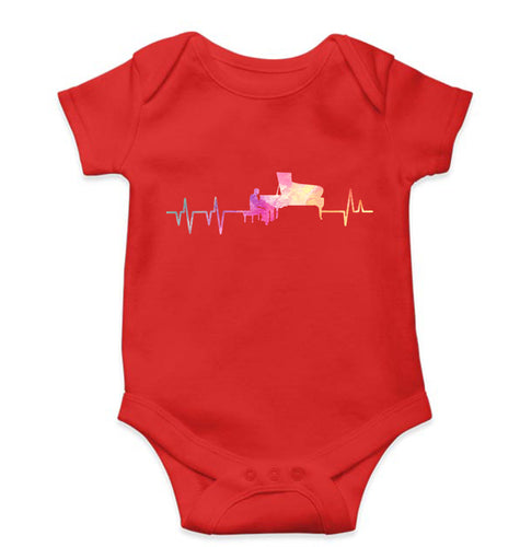 Piano Kids Romper For Baby Boy/Girl-Red-Ektarfa.online