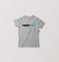 Load image into Gallery viewer, Finish Line Kids T-Shirt for Boy/Girl-Grey-Ektarfa.online
