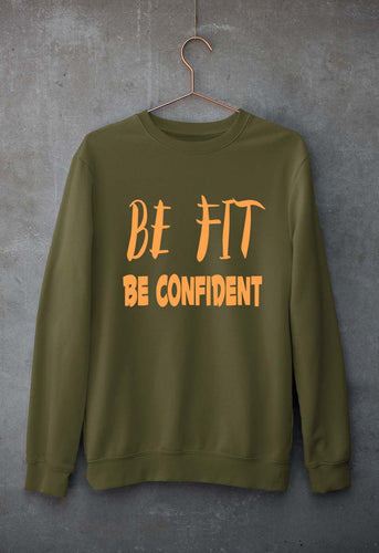 Gym Fit Unisex Sweatshirt for Men/Women-Olive Green-Ektarfa.online
