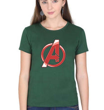 Load image into Gallery viewer, Avengers T-Shirt for Women-XS(32 Inches)-Dark Green-Ektarfa.online
