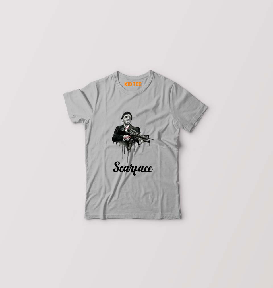 Scarface Kids T-Shirt for Boy/Girl-Grey-Ektarfa.online