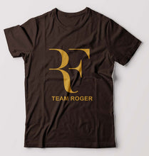 Load image into Gallery viewer, Roger Federer T-Shirt for Men-S(38 Inches)-Coffee Brown-Ektarfa.online
