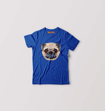 Load image into Gallery viewer, Pug Dog Kids T-Shirt for Boy/Girl-0-1 Year(20 Inches)-Royal Blue-Ektarfa.online
