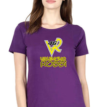 Load image into Gallery viewer, Valentino Rossi(VR 46) T-Shirt for Women-XS(32 Inches)-Purple-Ektarfa.online
