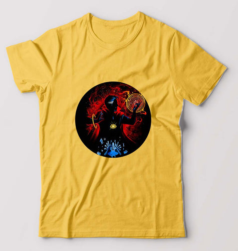 Doctor Strange T-Shirt for Men-Golden Yellow-Ektarfa.online