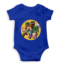 Load image into Gallery viewer, Minecraft Kids Romper For Baby Boy/Girl-0-5 Months(18 Inches)-Royal Blue-Ektarfa.online
