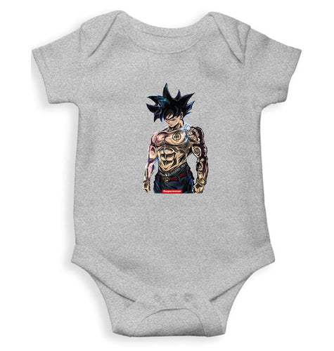 Goku Kids Romper Kids Romper For Baby Boy/Girl-0-5 Months(18 Inches)-Grey-Ektarfa.online