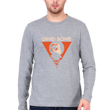 Load image into Gallery viewer, David Bowie Full Sleeves T-Shirt for Men-Grey-Ektarfa.online
