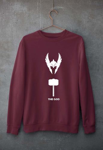 Thor Superhero Unisex Sweatshirt for Men/Women-Maroon-Ektarfa.online