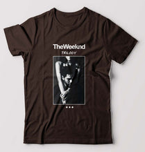 Load image into Gallery viewer, The Weeknd Trilogy T-Shirt for Men-S(38 Inches)-Coffee Brown-Ektarfa.online
