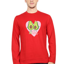 Load image into Gallery viewer, Avocado Love Full Sleeves T-Shirt for Men-red-Ektarfa.online
