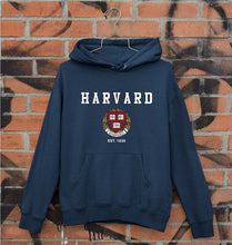 Load image into Gallery viewer, Harvard Unisex Hoodie for Men/Women-S(40 Inches)-Navy Blue-Ektarfa.online
