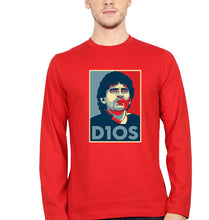 Load image into Gallery viewer, Diego Maradona Full Sleeves T-Shirt for Men-S(38 Inches)-Red-Ektarfa.online
