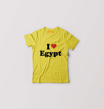 Load image into Gallery viewer, I Love Egypt Kids T-Shirt for Boy/Girl-Yellow-Ektarfa.online
