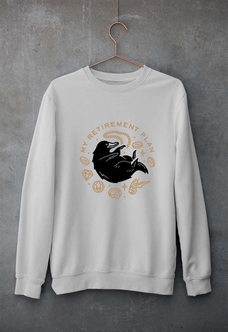 Fantastic Beasts Unisex Sweatshirt for Men/Women-S(40 Inches)-Grey Melange-Ektarfa.online