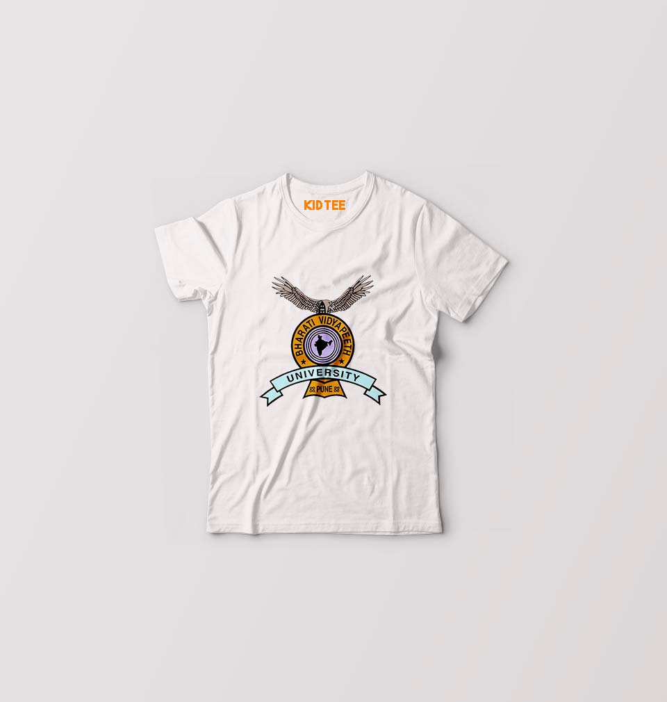 Bharati Vidyapeeth Kids T-Shirt for Boy/Girl-White-Ektarfa.online