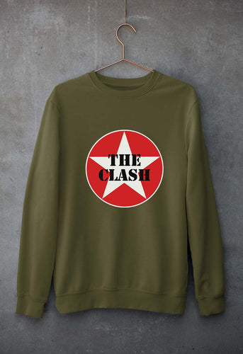 The Clash Unisex Sweatshirt for Men/Women-Olive Green-Ektarfa.online
