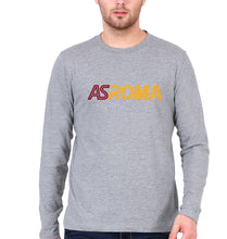 Load image into Gallery viewer, A.S. Roma Full Sleeves T-Shirt for Men-Grey Melange-Ektarfa.online
