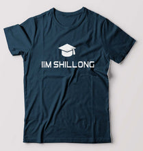 Load image into Gallery viewer, IIM Shillong T-Shirt for Men-S(38 Inches)-Petrol Blue-Ektarfa.online
