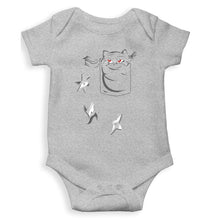 Load image into Gallery viewer, NINJA CAT Kids Romper For Baby Boy/Girl-0-5 Months(18 Inches)-Grey-Ektarfa.online
