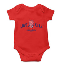 Load image into Gallery viewer, Love Kills Kids Romper For Baby Boy/Girl-0-5 Months(18 Inches)-Red-Ektarfa.online
