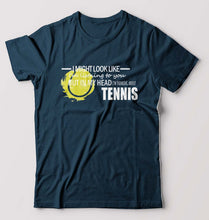 Load image into Gallery viewer, Tennis T-Shirt for Men-Petrol Blue-Ektarfa.online
