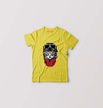 Load image into Gallery viewer, Cat Kids T-Shirt for Boy/Girl-Yellow-Ektarfa.online
