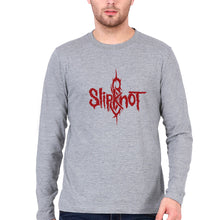 Load image into Gallery viewer, Slipknot Full Sleeves T-Shirt for Men-S(38 Inches)-Grey Melange-Ektarfa.online
