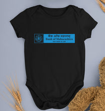 Load image into Gallery viewer, Bank of Maharashtra Kids Romper For Baby Boy/Girl-Black-Ektarfa.online
