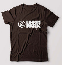 Load image into Gallery viewer, Linkin Park T-Shirt for Men-S(38 Inches)-Coffee Brown-Ektarfa.online
