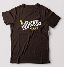 Load image into Gallery viewer, Wonka Bar T-Shirt for Men-S(38 Inches)-Coffee Brown-Ektarfa.online
