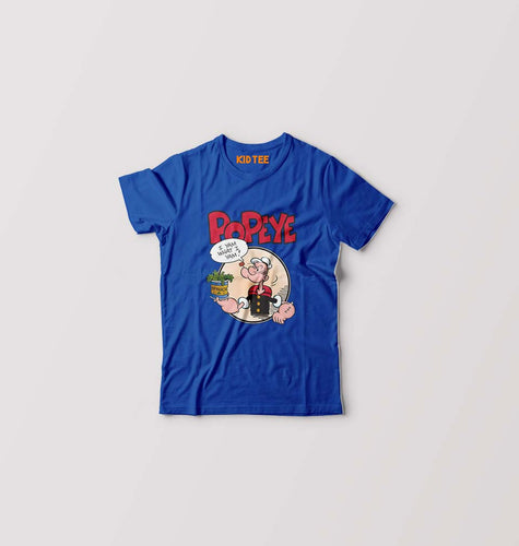 Popeye Kids T-Shirt for Boy/Girl-Royal Blue-Ektarfa.online