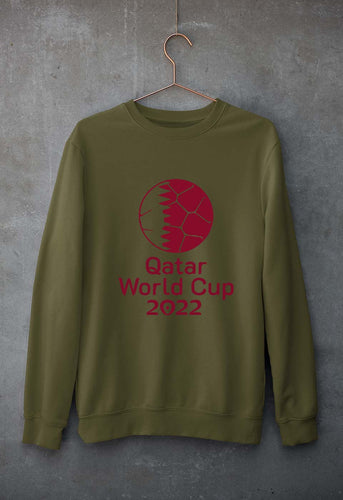 FIFA World Cup Qatar 2022 Unisex Sweatshirt for Men/Women-Olive Green-Ektarfa.online