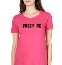 Load image into Gallery viewer, Free Fire T-Shirt for Women-XS(32 Inches)-Pink-Ektarfa.online
