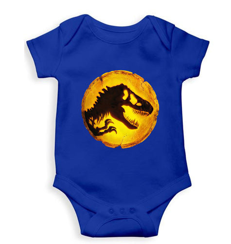 Jurassic World Kids Romper For Baby Boy/Girl-0-5 Months(18 Inches)-Royal Blue-Ektarfa.online