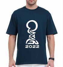 Load image into Gallery viewer, FIFA World Cup Qatar 2022 Oversized T-Shirt for Men-Petrol Blue-Ektarfa.online
