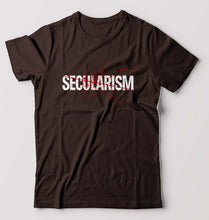 Load image into Gallery viewer, Secularism T-Shirt for Men-Coffee Brown-Ektarfa.online
