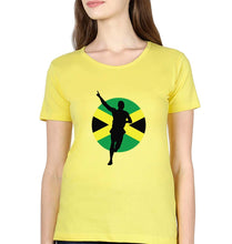 Load image into Gallery viewer, Usain Bolt T-Shirt for Women-Yellow-Ektarfa.online
