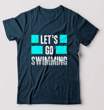 Load image into Gallery viewer, Swimming T-Shirt for Men-Petrol Blue-Ektarfa.online

