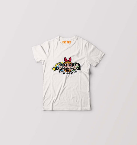Powerpuff Girls Kids T-Shirt for Boy/Girl-White-Ektarfa.online